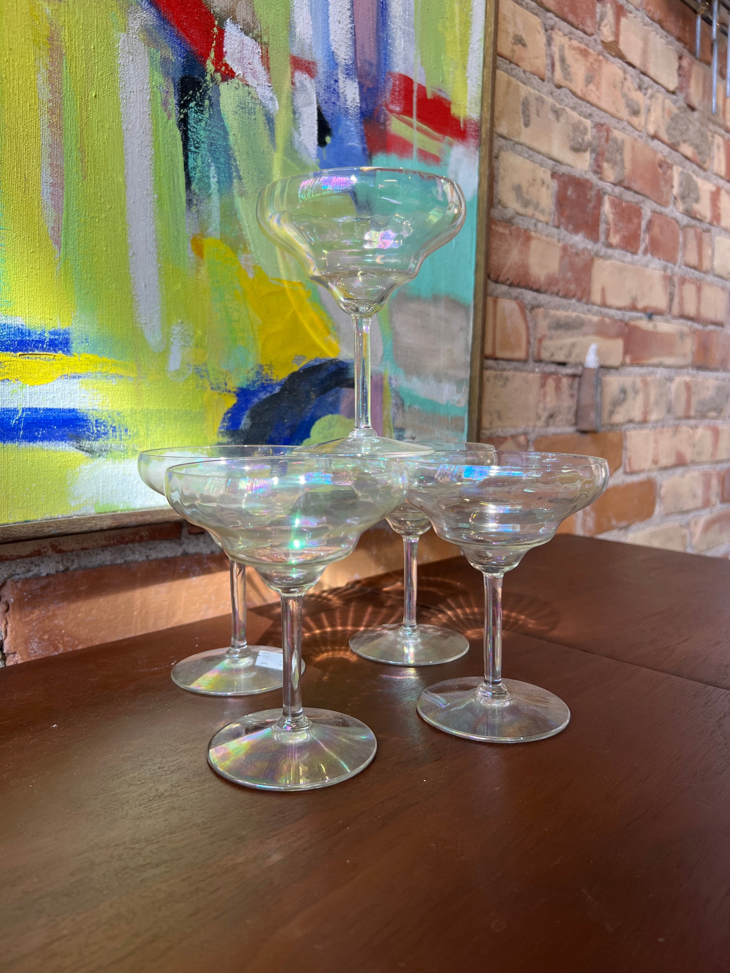 Fostoria factory Mother of Pearl Cocktail Glasse